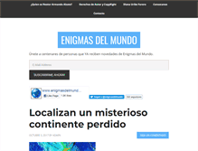 Tablet Screenshot of enigmasdelmundo.com